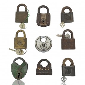 #55178 -  Lot of vintage padlocks 