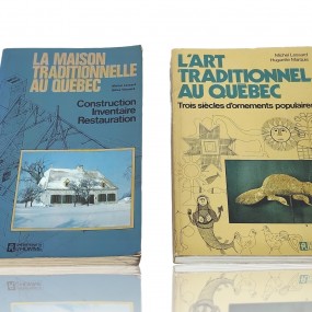 #55337 - 20$ ch.  Books, La maison  traditionnelle au Québec et L'art traditionnel au Québec 