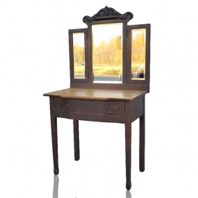 #56042 -  Antique bedroom table with miror 