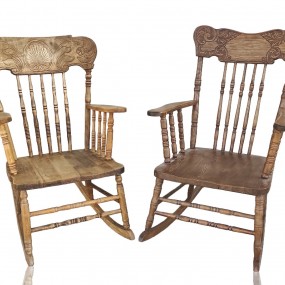 #56029 - 135$ ch. Rocking pressback chairs 