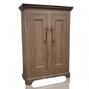 #56058 - 1150$ Armoire antique en pin, couleur d'origine et clous carrés 