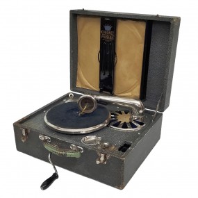 #56072 -  Petit gramophone portatif Coronet, phonographe, fonctionnel