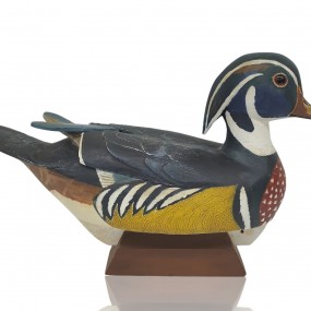 #56197 -  Wooden folk art duck