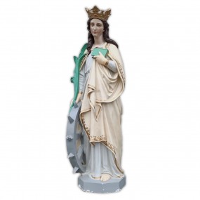 #56228 -  Ste-Catherine d'alexandria religious statue 