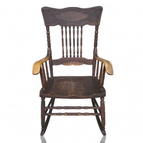 #56407 - 125$ Antique pressback chair 