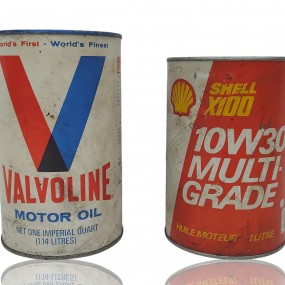 #57029 -  Valvoline et Shell oil pint 