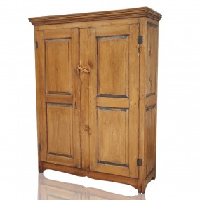 Antique 8 raised panels Quebec cupboard, armoire