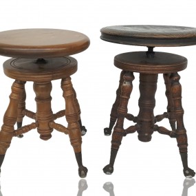 Antique piano stools 