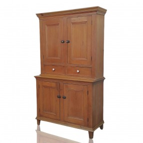 #57301 - 835$ Belle armoire garde-manger 2 corps en pin, assemblée à clous carrés