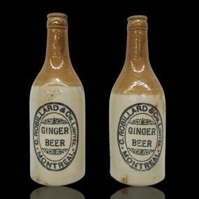 Bouteilles Ginger beer en grès C. Robillard & cie. 