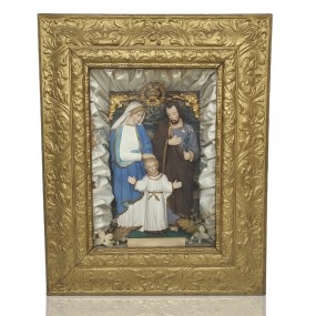 #55861 - 150$ Frame with religious statue 