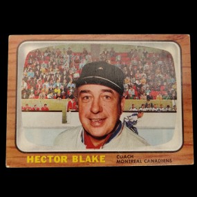 Carte de hockey de Hector ''Toe'' Blake, 1966-67, Topps #1