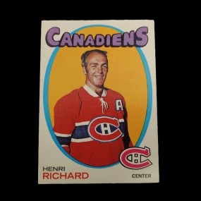 Carte de hockey de Henri Richard 1971-72, o-pee-chee #120