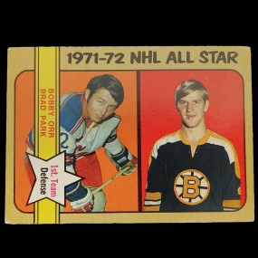 1972-73 O-Pee-Chee Bobby Orr And Brad Park Hockey Cards #227