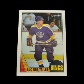 Carte de hockey recrue de Luc Robitaille 1987-88, o-pee-chee #42