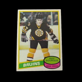 Carte de hockey recrue de Raymond Bourque, 1980-81, O-Pee-Chee #140, L.N.H.