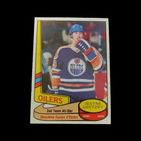 Carte de hockey de Wayne Gretzky 1980-81, o-pee-chee #87