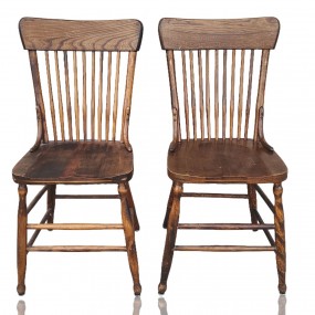 #55827 - 45$ ch. Chaises antiques en chêne 