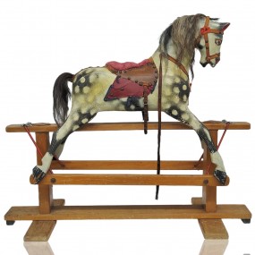 Cheval à bascules antique en bois 