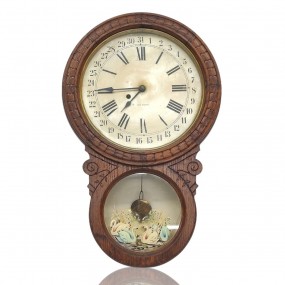 Horloge antique murale Seth Thomas 