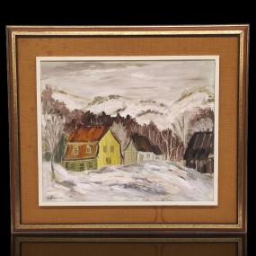 #55610 -  Huile sur toile, tableau, peinture signée 