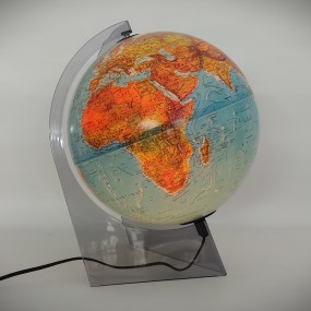 Lampe globe terrestre, fonctionnelle