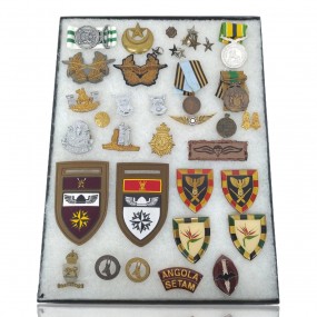 Lot d'anciennes badges et médailles militaires, militaria 