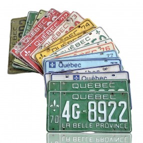 Lot de plaques d'immatriculation, licences 