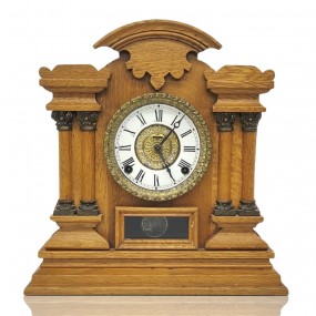 Decorative oak clock 