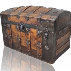 Antique restored trunk