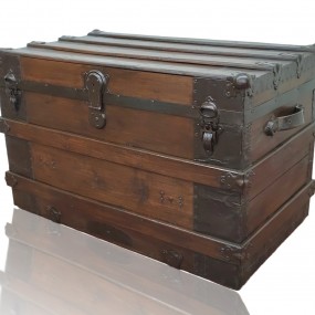 Antique restored trunk 