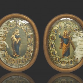 Vintage religious wall frames 