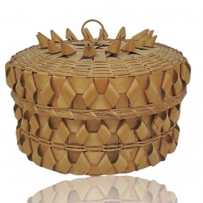 Vintage american native bark basket