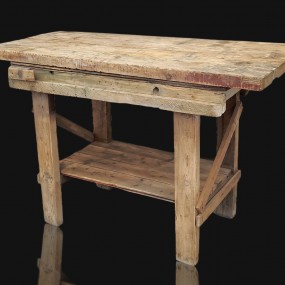 Little antique workbench table