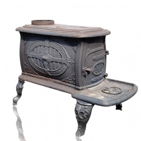 #55268 -  Antique cast iron stove 