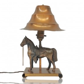 Petite lampe fonctionnelle décorative décorée d'un cheval 