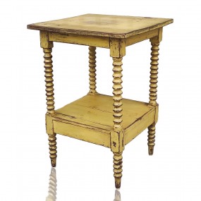 Petite table de chevet, recolorée dans le passé