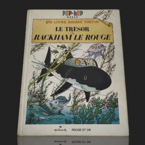 Rare livre animé de Tintin, Le trésor de Rackham le rouge  (1970)