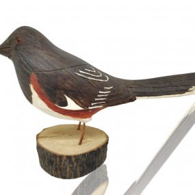 #55742 - 115$ Wooden carved bird signed Leo Chagnon 