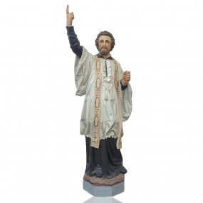 St François Xavier 5 feet tall statue signed Thomas Carli