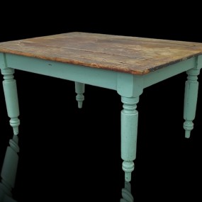 Antique turned legs table 