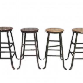 Industrial stools, benches