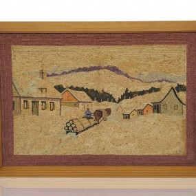 #55315 - 245$ Wall hooked rug 