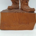 Folk art sculpture signed by Amédé Godro, (Amédée Gaudreau, 1932-2021) - 3