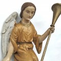 Stellar wooden carved angel, church ornement  - 4