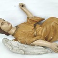 Stellar wooden carved angel, church ornement  - 12