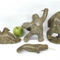 Lot of vintage stone sculptures, Inuit carving  - 2