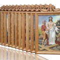 Way of the cross, 14 stations, frame carved by Bourgault  - 1