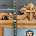 Way of the cross, 14 stations, frame carved by Bourgault  - 10