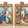 Way of the cross, 14 stations, frame carved by Bourgault  - 8